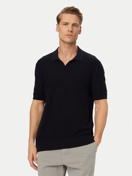 BOSS Polo H-Natalo 50561613 Granatowy Regular Fit. Niebieskie koszulki polo Boss, m, bez wzorów, z bawełny, bez kołnierzyka, bez ramiączek. Za 469.99 zł.