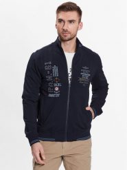 Aeronautica Militare Bluza 231FE1766F419 Granatowy Regular Fit. Niebieskie bluzy Aeronautica Militare, m, bez wzorów, z bawełny, bez kaptura. Za 579.99 zł.