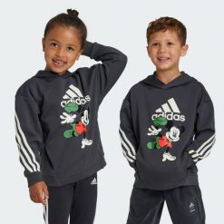 Bluza Disney Mickey Mouse. Białe bluzy Adidas, bez wzorów, z materiału, bez kaptura. Za 199.00 zł.