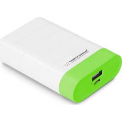 Powerbank ESPERANZA Graviton 4800mAh Biało-zielony. Białe powerbanki Esperanza. Za 21.10 zł.