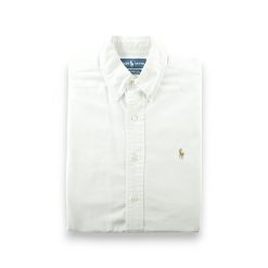 Koszula męska Polo Ralph Lauren Yarmouth klasyczna jednolita. Białe koszule RALPH LAUREN, m, bez wzorów, bez kołnierzyka, bez ramiączek. Za 170.36 zł.