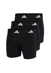 Bokserki Active Flex Cotton 3 pak. Czarne bokserki Adidas, m, bez wzorów, z bawełny. Za 143.99 zł.