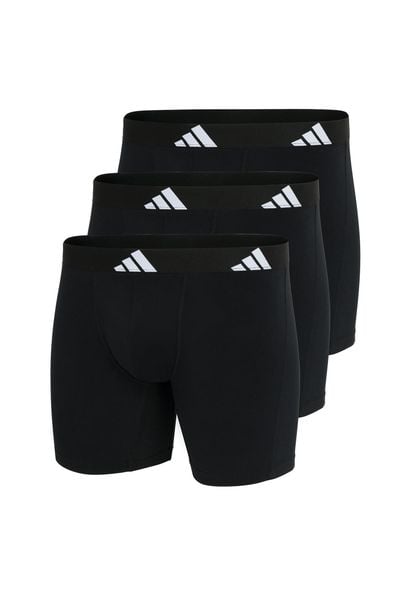 Bokserki Active Flex Cotton 3 pak. Czarne bokserki Adidas, m, bez wzorów, z bawełny. Za 143.99 zł.