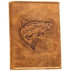 Portfel męski N4-CHM-FISH-BL brązowy. Brązowe portfele Inny, bez wzorów, ze skóry. Za 59.00 zł.