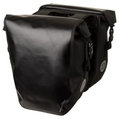 Podwójna torba rowerowa Shelter Large wodoszczelna czarna z odblaskami. Czarne torby na laptopa AGU. Za 515.95 zł.