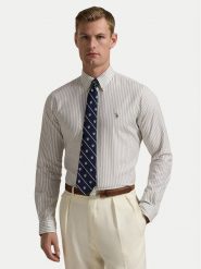 Polo Ralph Lauren Koszula 710886462001 Szary Custom Fit. Szare koszule Polo Ralph Lauren, l, bez wzorów, z bawełny, bez kołnierzyka, bez ramiączek. Za 539.99 zł.