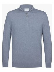 PROFUOMO Sweter w kolorze niebieskoszarym rozmiar: M. Niebieskie swetry nierozpinane PROFUOMO, m, bez wzorów, bez kołnierzyka, bez ramiączek. Za 244.95 zł.