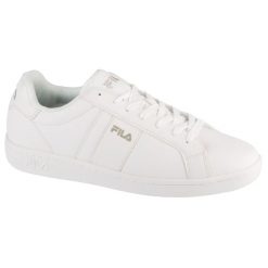 Buty sportowe Sneakersy męskie, Crosscourt Line. Białe buty sportowe casual Fila, bez wzorów, z gumy, bez zapięcia. Za 328.00 zł.