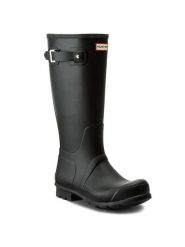 Hunter Kalosze Oryginal Tall MFT9000RMA Czarny. Czarne śniegowce Hunter, z kauczuku, bez zapięcia. Za 419.99 zł.