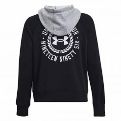 Bluza z kapturem Męska Rival Fleece CB. Szare bluzy Under Armour, m, bez wzorów, z kapturem. W wyprzedaży za 187.20 zł.