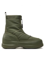 Moon Boot Śniegowce Luna Zip Boot 80D2480010 Khaki. Brązowe śniegowce Moon Boot, z materiału, bez zapięcia. Za 899.99 zł.
