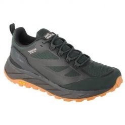 Buty trekkingowe męskie Jack Wolfskin Terraventure Texapore Low. Zielone buty trekkingowe Jack Wolfskin, bez wzorów, z gumy, bez zapięcia, trekkingowe. Za 719.00 zł.