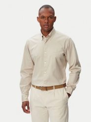 BOSS Koszula Ricoplus_M 50565626 Beżowy jasny Regular Fit. Brązowe koszule Boss, l, bez wzorów, z bawełny, bez kołnierzyka, bez ramiączek. Za 449.99 zł.
