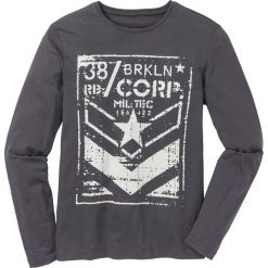 Shirt z długim rękawem Slim Fit bonprix szary łupkowy. Bluzki z długim rękawem marki ASICS. Za 24.99 zł.