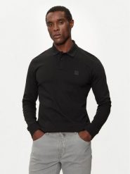 Boss Polo Passerby 50507704 Czarny Slim Fit. Czarne koszulki polo Boss, l, bez wzorów, z bawełny, bez kołnierzyka, bez ramiączek. Za 269.99 zł.