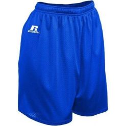 Spodnie sportowe - Mężczyźni - Spodenki z siatki nylonowej (Niebieski). Niebieskie krótkie spodenki sportowe RUSSEL ATHLETIC, m, bez wzorów, z meshu. Za 194.95 zł.