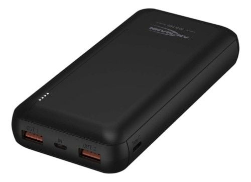 Ansmann PB320PD Litowo-polimerowy (LiPo) 20000 mAh Czarny. Czarne powerbanki Ansmann. Za 215.99 zł.