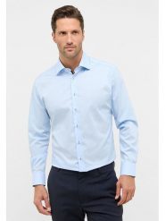 Eterna Koszula - Modern fit - w kolorze błękitnym rozmiar: 44. Niebieskie koszule Eterna, bez wzorów, z bawełny, bez kołnierzyka, bez ramiączek. Za 121.80 zł.