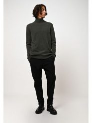 AUTHENTIC CASHMERE Kaszmirowy golf "Martin" w kolorze khaki rozmiar: M. Brązowe golfy AUTHENTIC CASHMERE, m, bez wzorów, z kaszmiru, bez ramiączek. Za 630.99 zł.