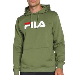 Bluza z kapturem Fila Barumini. Zielone bluzy z kapturem Fila, l, bez wzorów, z bawełny, z kapturem. Za 261.10 zł.