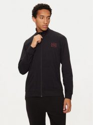 Hugo Bluza 50525245 Czarny Regular Fit. Czarne bluzy Hugo, m, bez wzorów, z bawełny, bez kaptura. Za 209.99 zł.
