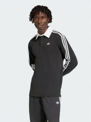 Adidas Polo 159300 Czarny Loose Fit. Czarne koszulki polo sportowe Adidas, m, bez wzorów, bez kołnierzyka, bez ramiączek. Za 239.99 zł.