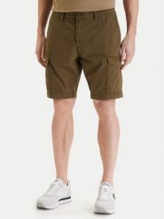 Napapijri Szorty materiałowe N-Deline NP0A4HOT Khaki Regular Fit. Brązowe szorty Napapijri, m, bez wzorów, z bawełny. Za 399.99 zł.