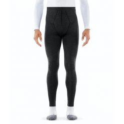 Legginsy Falke Wool-Tech. Czarne legginsy długie sportowe Falke, m, bez wzorów. Za 470.50 zł.