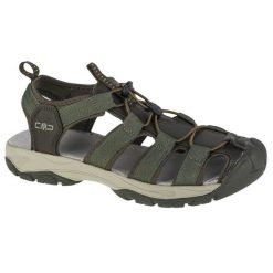 Sandały CMP Sahiph Hiking Sandal 30Q9517-E980 zielone. Zielone sandały z gumy, bez zapięcia. Za 386.31 zł.