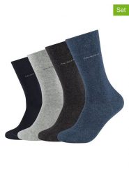 Camano Skarpety (4 pary) w kolorze granatowo-szarym rozmiar: 43-46. Niebieskie skarpety camano, bez wzorów. Za 43.99 zł.