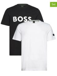 Hugo Boss Underwear Koszulki (2 szt.) w kolorze białym i czarnym rozmiar: XL. Białe bezrękawniki Hugo Boss Underwear, xl, bez wzorów, z bawełny, bez kołnierzyka, bez ramiączek. Za 239.95 zł.