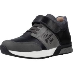 Buty GARVALIN 191420 Niebieski. Niebieskie buty turystyczne GARVALIN, bez wzorów, ze skóry, bez zapięcia, trekkingowe. Za 151.99 zł.