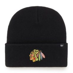 Czapka zimowa 47 Brand NHL Chicago Blackhawks Haymaker. Czarne czapki zimowe 47 Brand, bez wzorów. Za 83.99 zł.