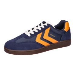 Buty halowe Hummel VM78 CPH RS. Niebieskie buty sportowe casual Hummel, bez wzorów, bez zapięcia. Za 285.00 zł.