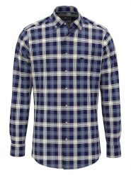 FYNCH-HATTON Koszula - Casual fit - w kolorze granatowym rozmiar: XL. Niebieskie koszule Fynch-Hatton, xl, bez wzorów, z bawełny, bez kołnierzyka, bez ramiączek. Za 100.99 zł.