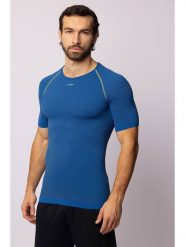 Spaio Koszulka termiczna "Breath" w kolorze niebieskim rozmiar: XL. Niebieskie t-shirty sportowe Spaio, bez wzorów, bez ramiączek, outdoorowe. Za 152.99 zł.