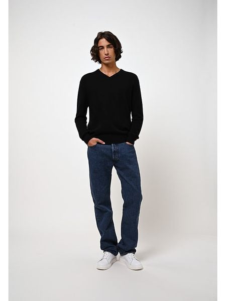 AUTHENTIC CASHMERE Kaszmirowy sweter "Agel" w kolorze czarnym rozmiar: L. Czarne swetry nierozpinane AUTHENTIC CASHMERE, l, bez wzorów, z kaszmiru, bez kołnierzyka, bez ramiączek. Za 391.99 zł.