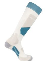 SALOMON Skarpety narciarskie "Access" w kolorze kremowo-turkusowym rozmiar: 45-47. Brązowe skarpety Salomon, bez wzorów, prążkowane. Za 56.53 zł.