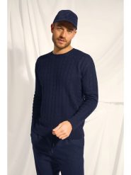 Just Cashmere Kaszmirowy sweter "Darri" w kolorze granatowym rozmiar: XL. Niebieskie swetry nierozpinane Just Cashmere, xl, bez wzorów, z kaszmiru, bez kołnierzyka, bez ramiączek. Za 630.99 zł.