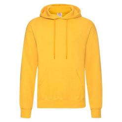 Bluza Fruit Of The Loom Classic z kapturem dla dorosłych Mostaza. Białe bluzy Fruit of the Loom, bez wzorów, z kapturem. Za 185.99 zł.