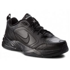 Buty męskie sportowe treningowe Nike AIR MONARCH IV. Czarne buty treningowe Nike, bez wzorów, na fitness i siłownię. Za 319.00 zł.