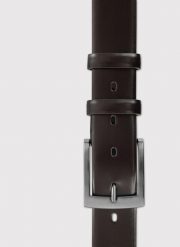 PAKO LORENTE – Ciemnobordowy skórzany pasek męski. Paski Pako Lorente, bez wzorów, ze skóry. Za 149.99 zł.