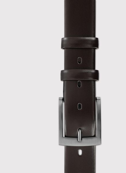 PAKO LORENTE – Ciemnobordowy skórzany pasek męski. Paski Pako Lorente, bez wzorów, ze skóry. Za 149.99 zł.