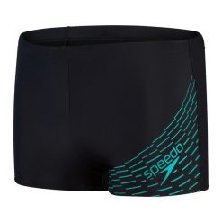 Bokserki kąpielowe męskie Speedo Medley Logo. Czarne kąpielówki Speedo, m, bez wzorów. Za 99.99 zł.