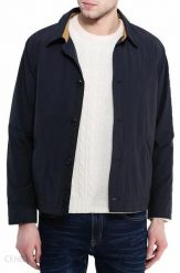 LEE HARRINGTON JACKET NAVY DARKNESS L87TWFML. Niebieskie płaszcze Lee, l, bez wzorów, bez kaptura. W wyprzedaży za 139.99 zł.