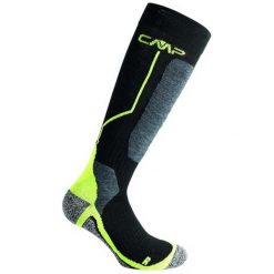 Skarpety narciarskie CMP SKI SOCK WOOL wełniane ocieplane antybakteryjne. Czarne skarpety Campagnolo, bez wzorów, z wełny. Za 62.99 zł.