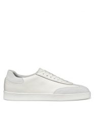 Geox Sneakersy U Regio U55CHA 04622 C1000 Biały. Białe buty sportowe casual Geox, bez wzorów, ze skóry, bez zapięcia. Za 329.99 zł.