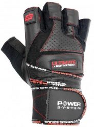 Rękawiczki na siłownię POWER SYSTEM Ultimate. Czerwone rękawiczki POWER SYSTEM, bez wzorów, z materiału. Za 74.99 zł.
