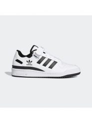 Adidas Sneakersy "Forum" w kolorze biało-czarnym rozmiar: 44 2/3. Białe buty sportowe casual Adidas, bez wzorów, bez zapięcia. Za 344.21 zł.