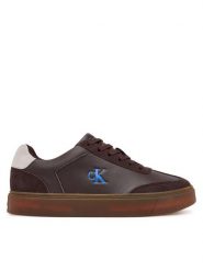 Calvin Klein Sneakersy Classic Cupsole Laceup Wt Mix YM0YM01429 Brązowy. Brązowe buty sportowe casual CALVIN KLEIN, bez wzorów, ze skóry, bez zapięcia. Za 399.99 zł.